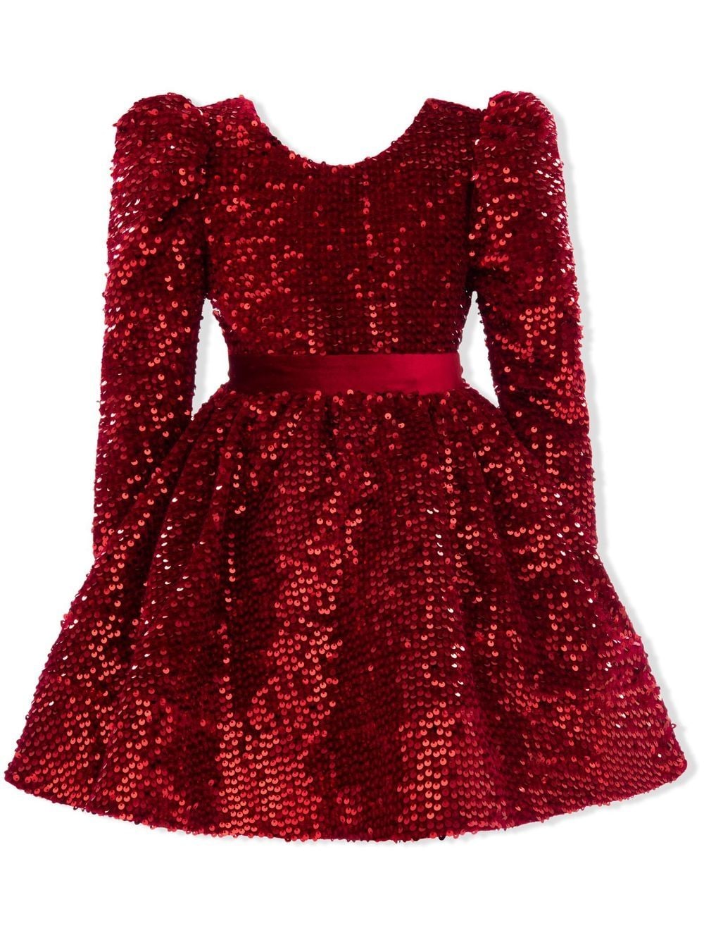 Tulleen Kids' Merribrook Sequin-embellished Dress In Red