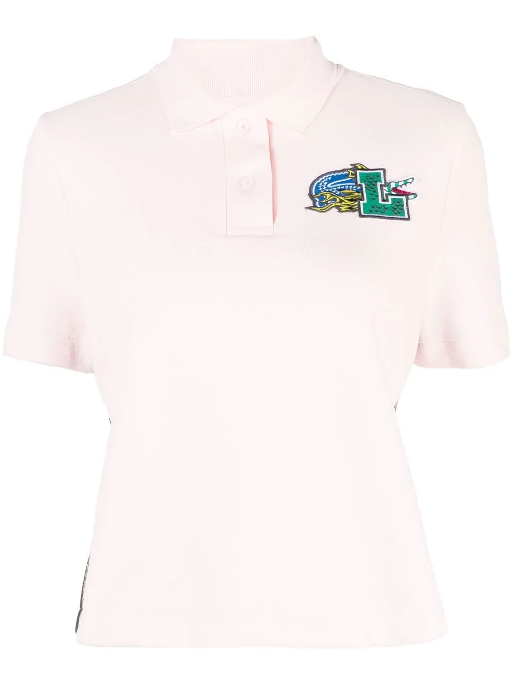 

Lacoste logo-appliqué polo shirt - Pink