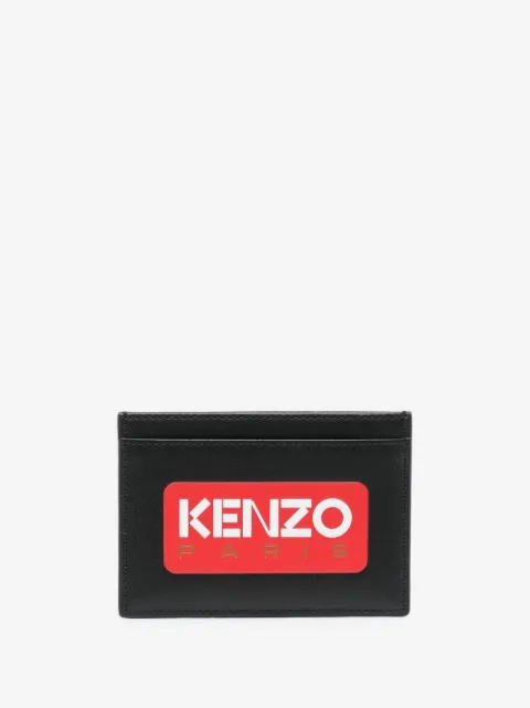 Kenzo حامل بطاقات جلد بطبعة شعار الماركة