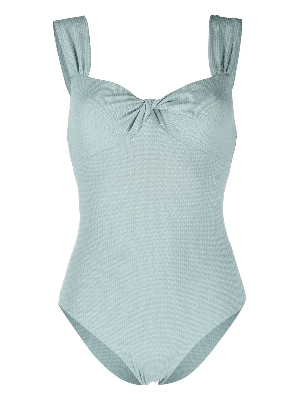 

Marysia knot-detail neckline swimsuit - Blue