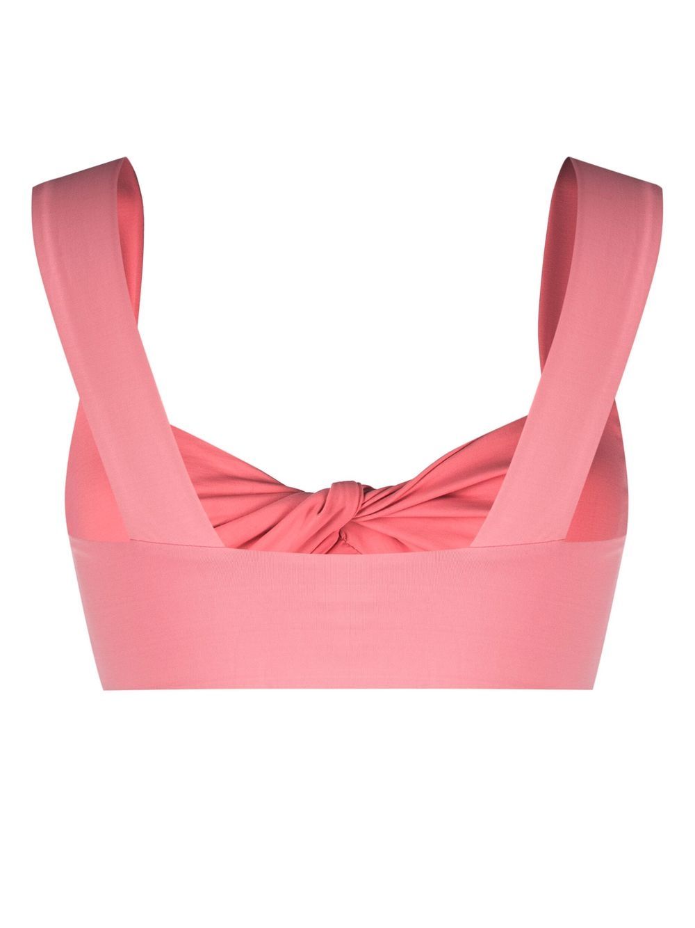 Shop Marysia Knot-detail Bikini Top In Pink