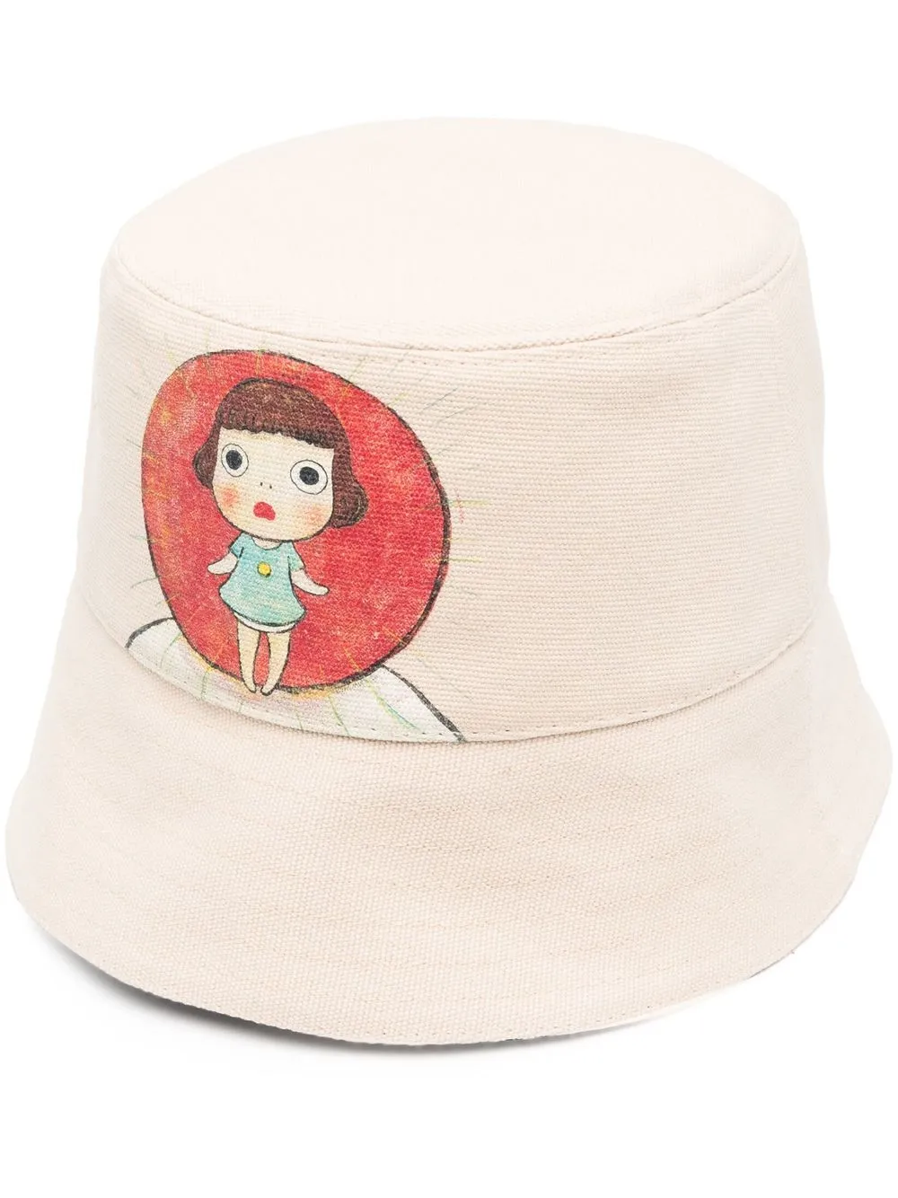 

Stella McCartney gorro de pescador con estampado gráfico de Stella McCartney x Yoshitomo Nara - Neutro