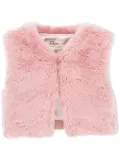 Tulleen faux-fur vest jacket - Pink