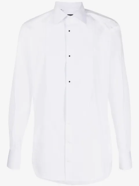 Dolce & Gabbana bib cotton-poplin shirt