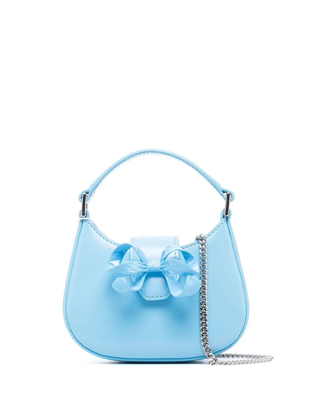 

Self-Portrait Crescent Bow mini bag - Blue