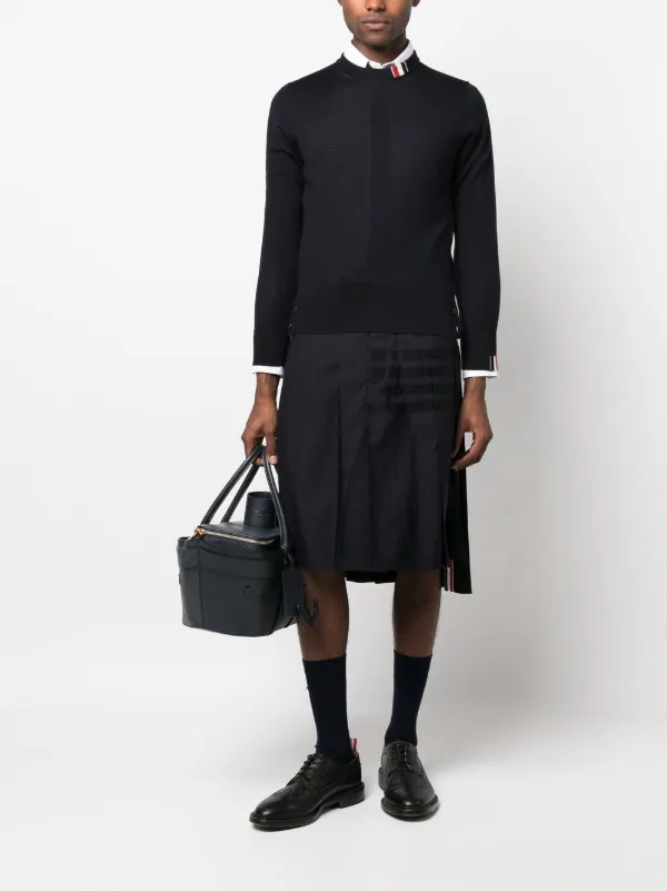 Thom Browne Gonna Plissettata | Blu | FARFETCH IT