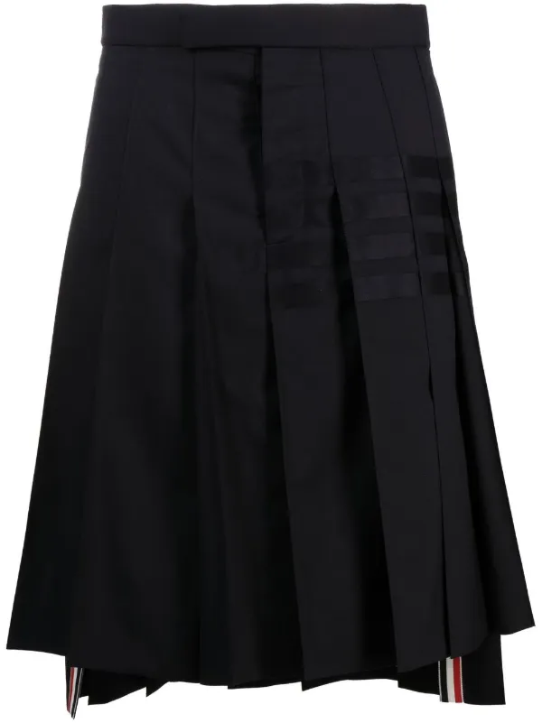 【関税&送料込】Thom Browne Gonna Plissettata Thom Browne Gonna Plissettata | Blu | FARFETCH IT