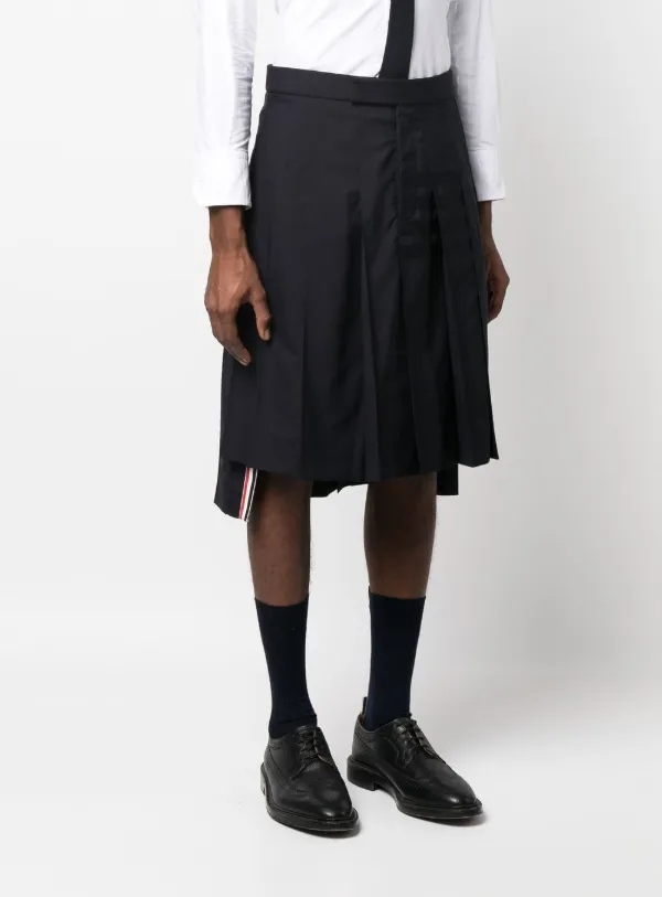 【関税&送料込】Thom Browne Gonna Plissettata Thom Browne Gonna Plissettata | Grigio | FARFETCH IT