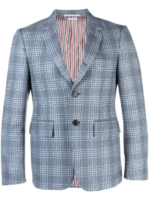 THOM BROWNE. グレー チェック柄 ジャケット Thom Browne チェック ジャケット | ピンク | FARFETCH JP