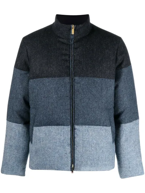 Thom Browne colour-block panel padded jacket