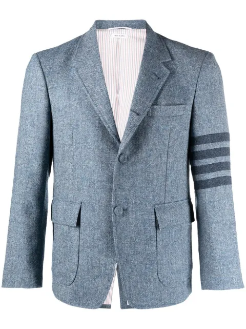 Thom Browne stripe-detail single-breasted blazer