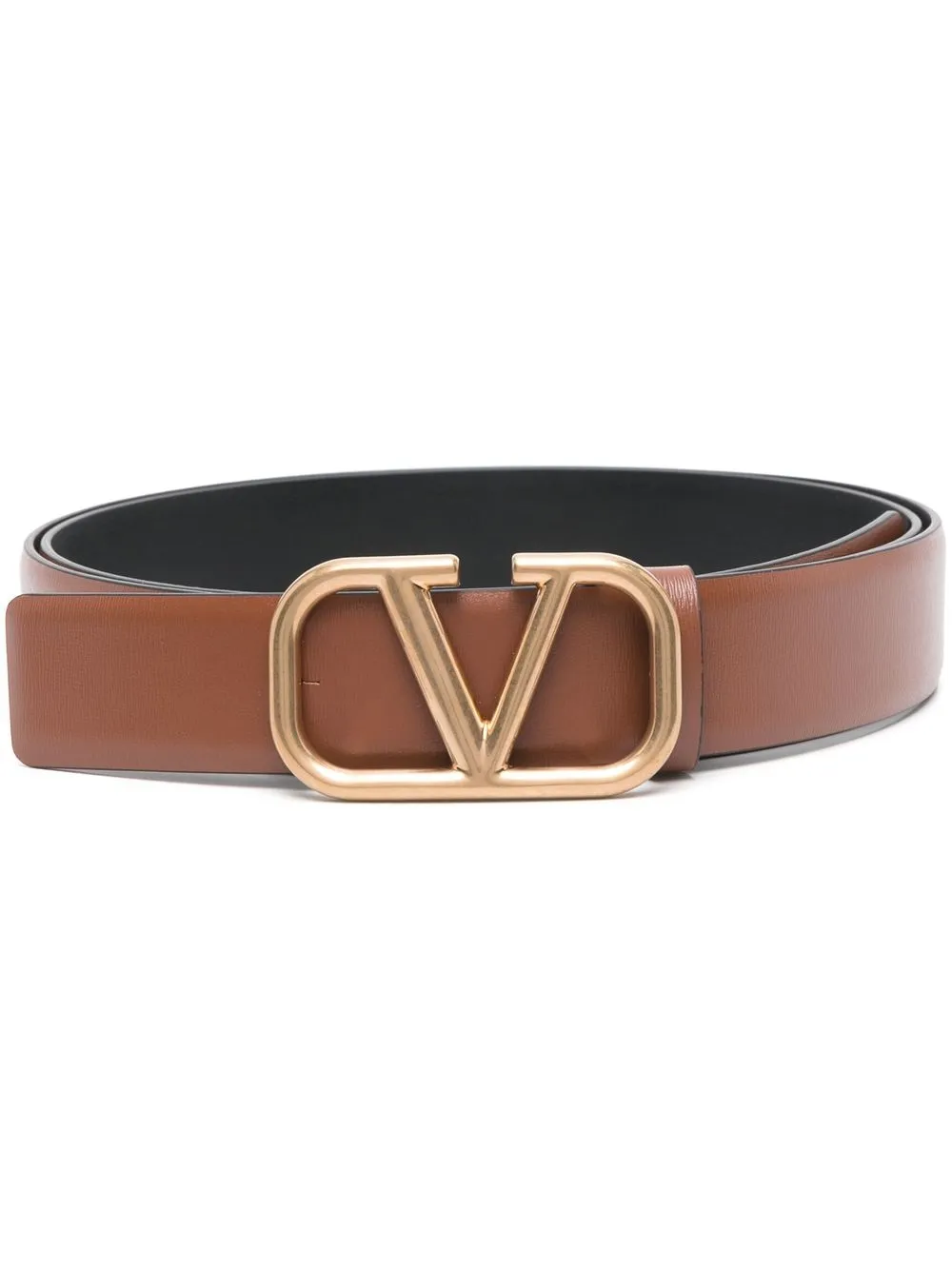

Valentino Garavani VLogo Signature buckle belt - Brown