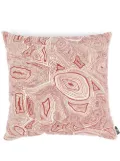 Fornasetti geometric outdoor cushion - Red