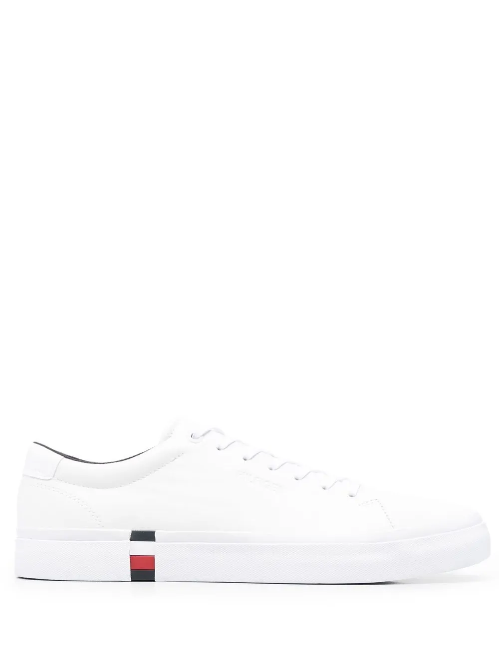 

Tommy Jeans lace-up leather sneakers - White