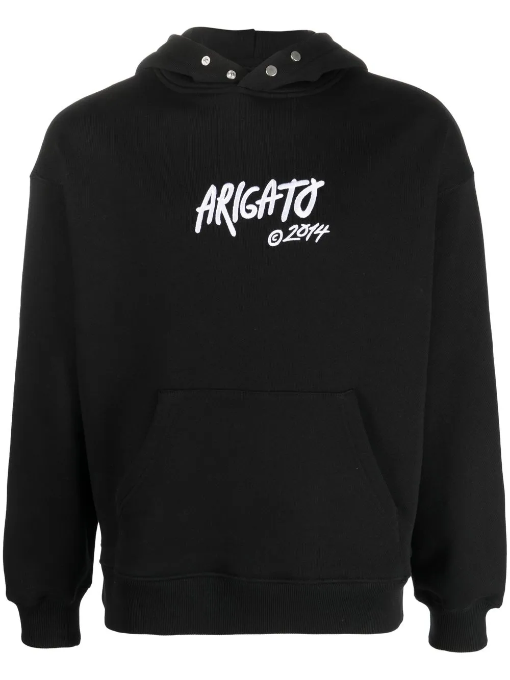 

Axel Arigato Arigato Tag logo-embroidered hoodie - Black