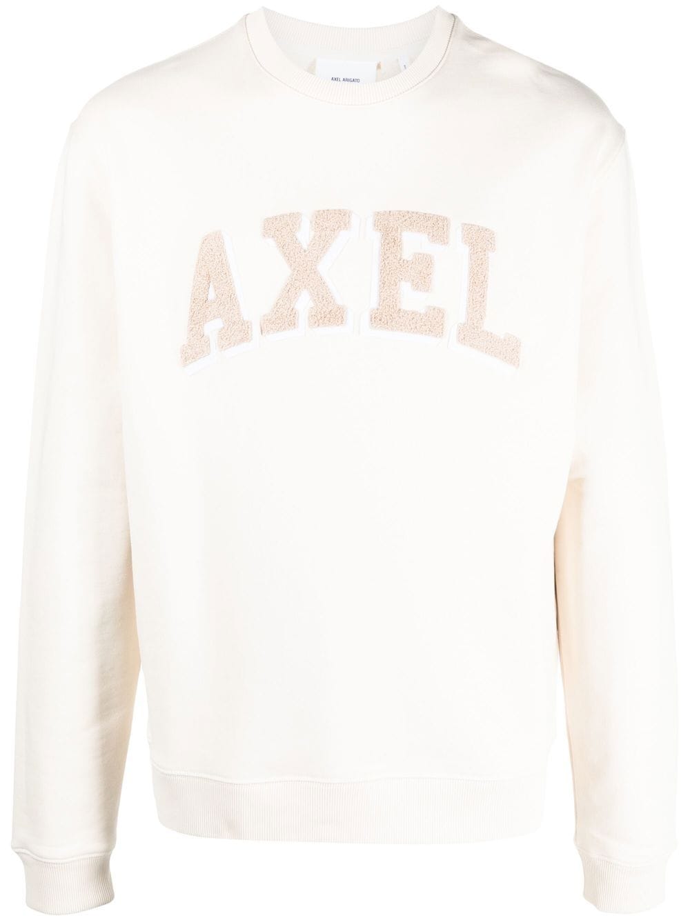Shop Axel Arigato Axel Arc Appliqué Sweatshirt In Nude