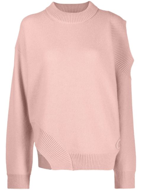 Stella McCartney asymmetric cold-shoulder cashmere jumper Women