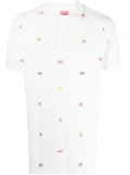 Kenzo Kenzo Pixel slim fit polo shirt - White