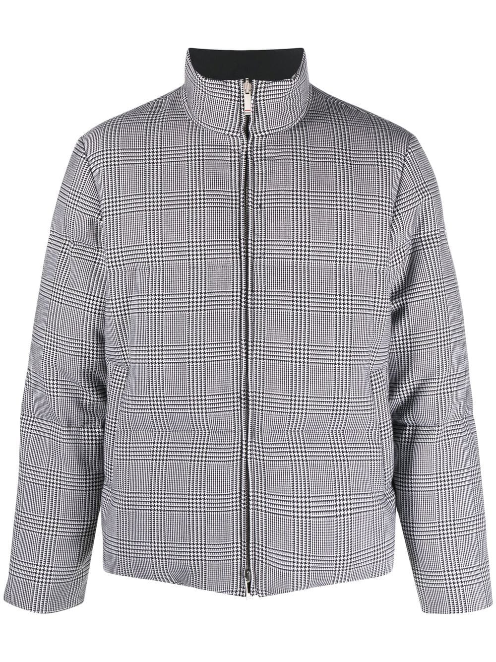 Thom Browne Padded Zipped-up Fastening Jacket In Black