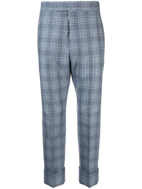 Thom Browne backstrap flannel tailored trousers