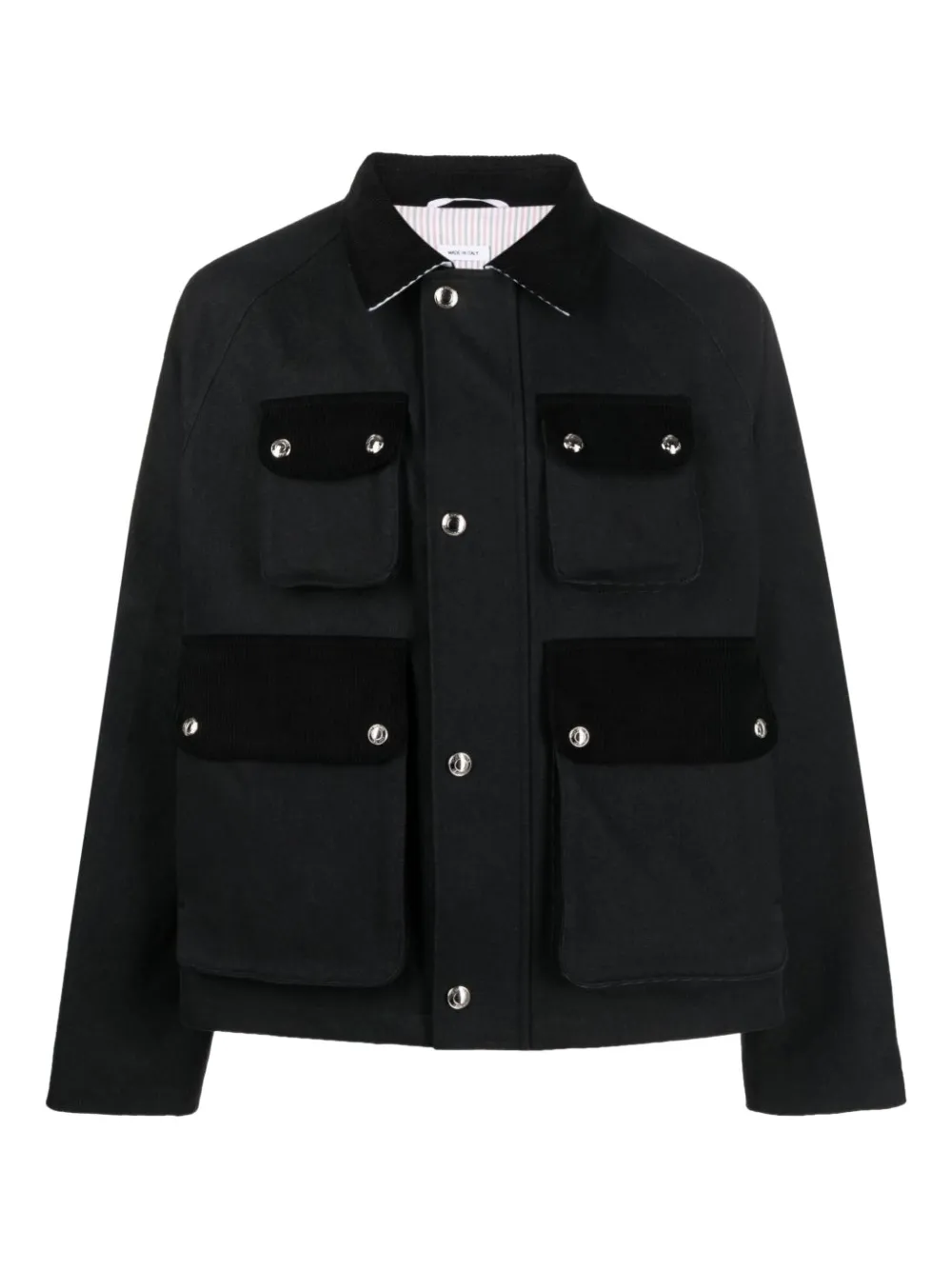 Thom Browne multi-pocket cropped jacket | Black | Image 1