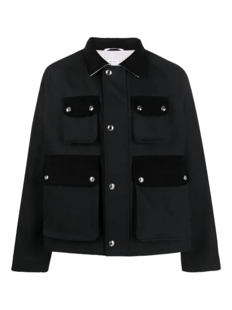 Thom Browne multi-pocket cropped jacket