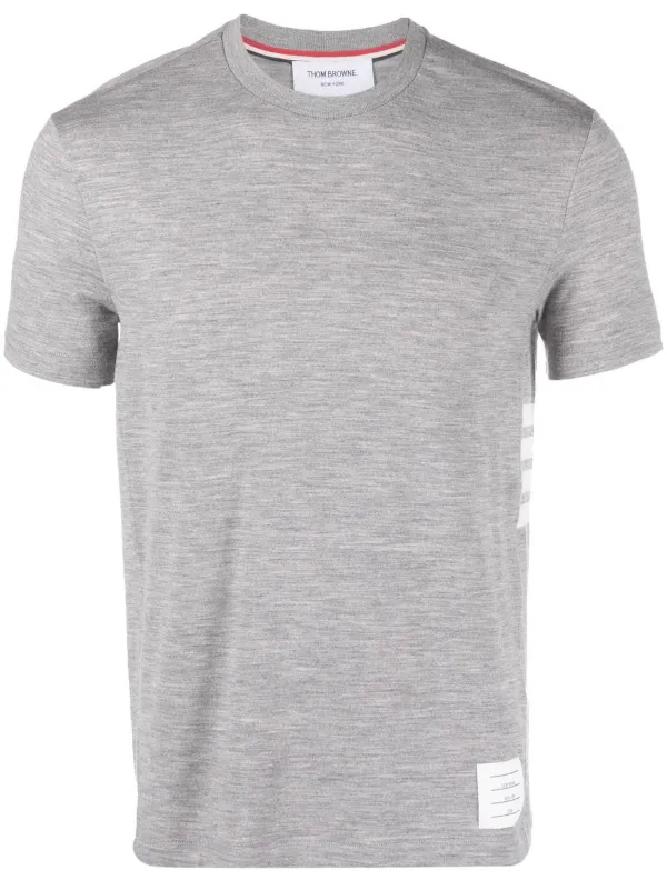 【関税込み】Thom Browne グレー Milano Cotton 4-Bar Tシャツ MILANO COTTON 4-BAR TEE | Thom Browne