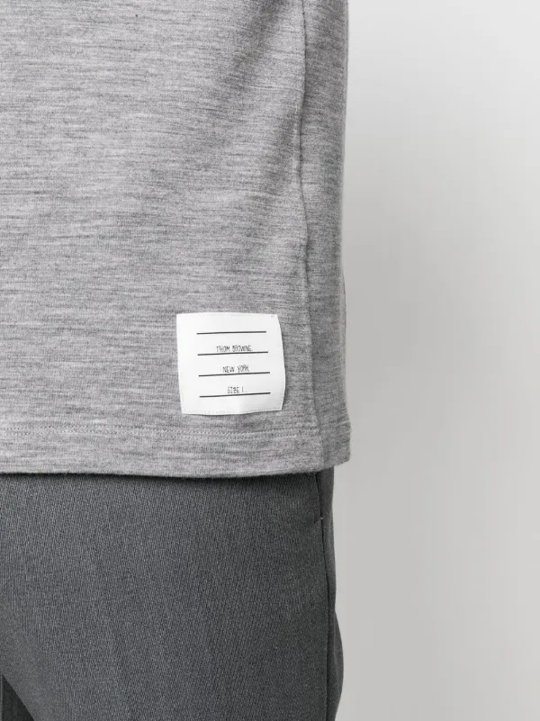 Tシャツ・カットソー THOM BROWNE '4-Bar' wool t-shirt THOM BROWNE | 4 Bar Wool Blend T-Shirt | Men | Lane Crawford