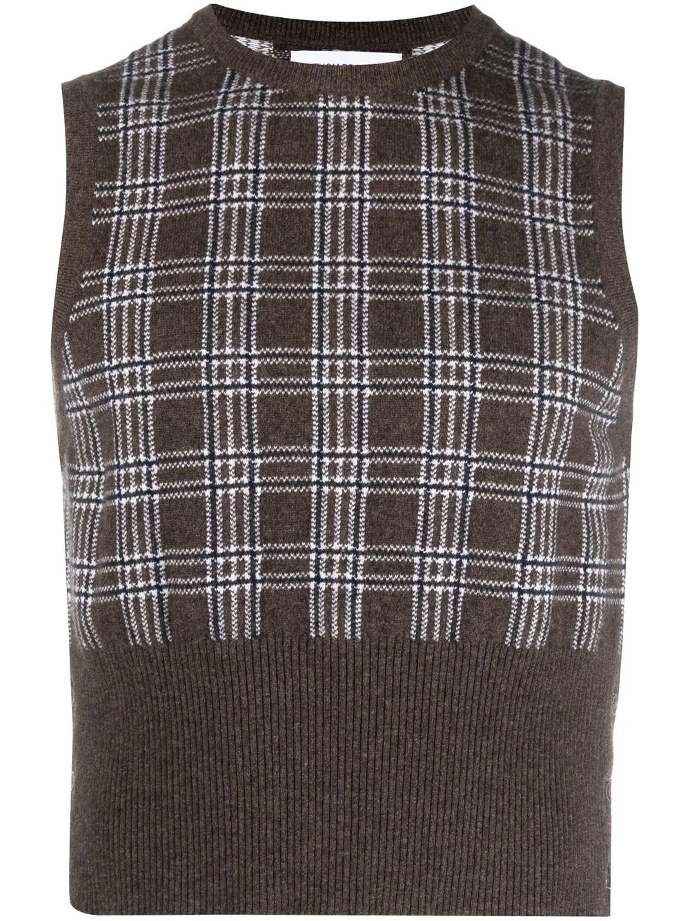 Thom Browne plaid-check Print Knit Vest - Farfetch