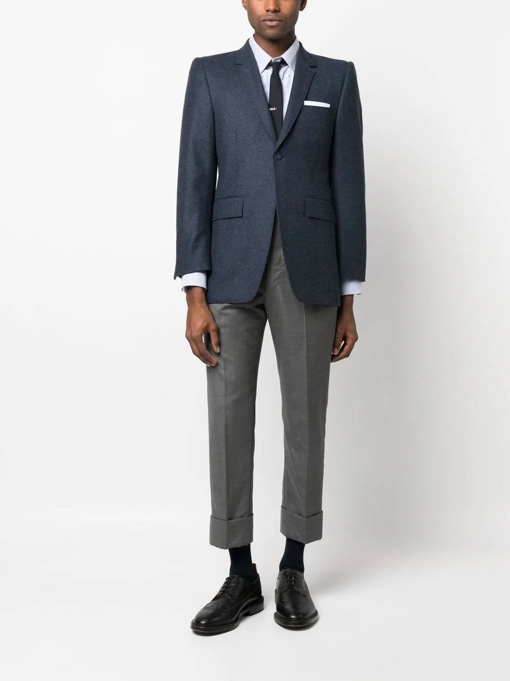 Thom Browne Overhemd met borduurwerk - Blauw