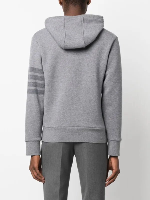 Thom Browne ストライプディテール パーカー | グレー | FARFETCH JP