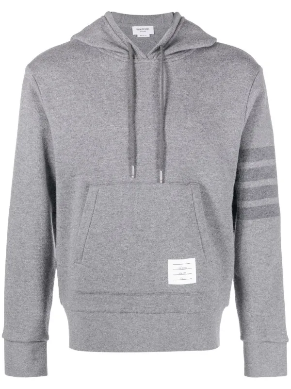 パーカー・フーディ THOM BROWNE Thom Browne ストライプディテール パーカー | グレー | FARFETCH JP