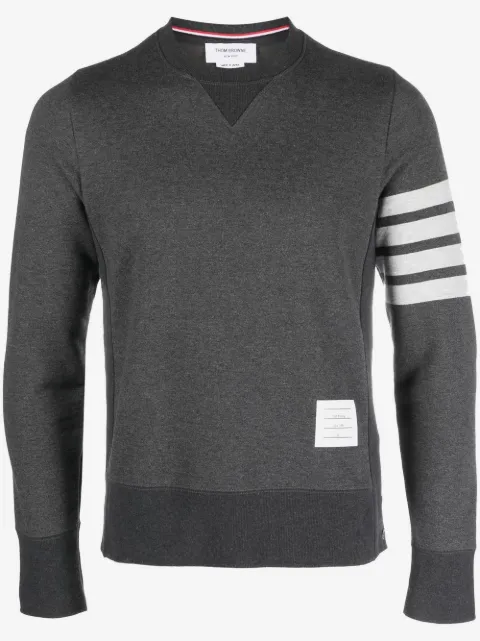 Thom Browne logo-patch cotton sweatshirt