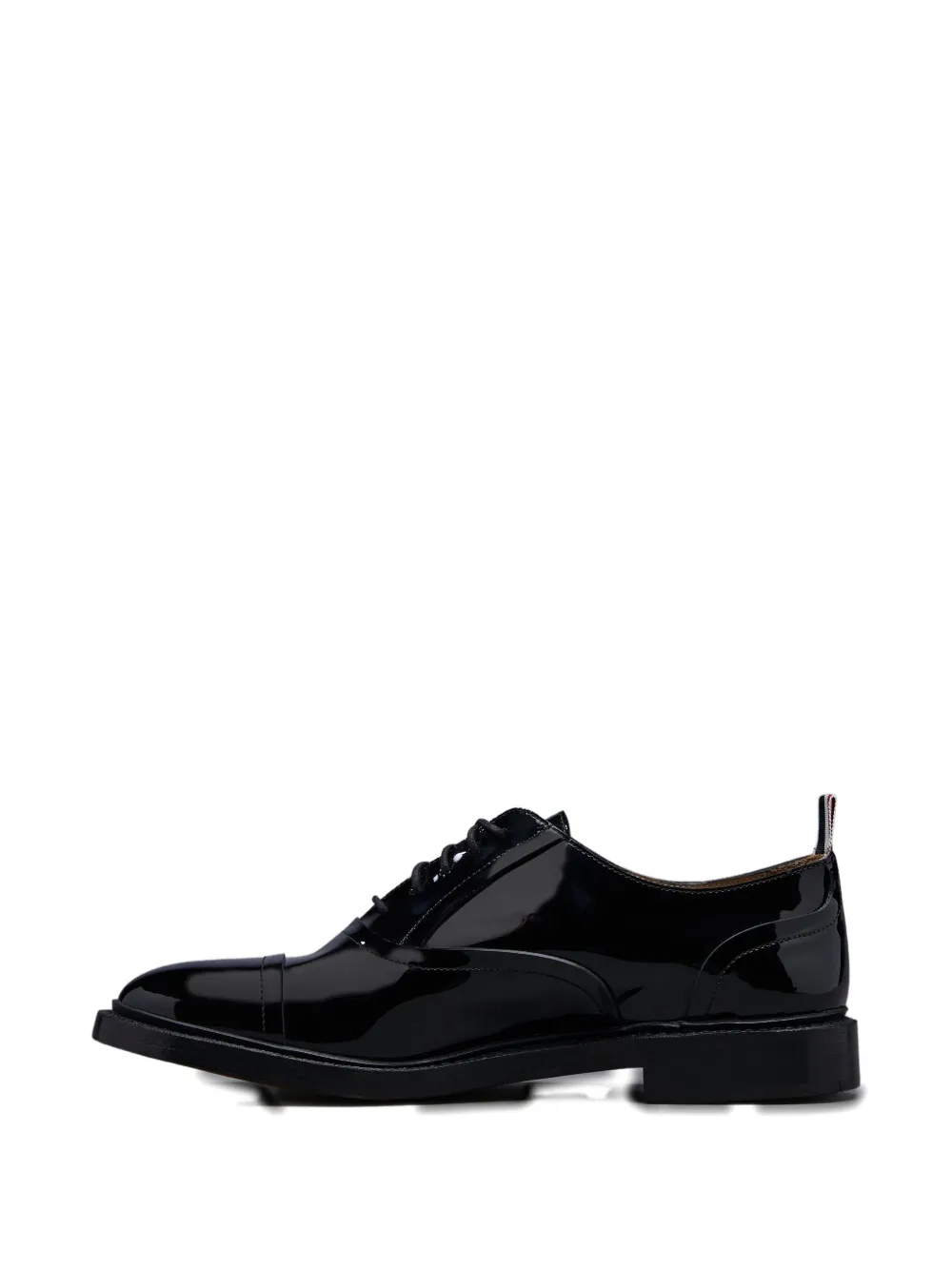 Thom Browne patent leather oxford shoes Black