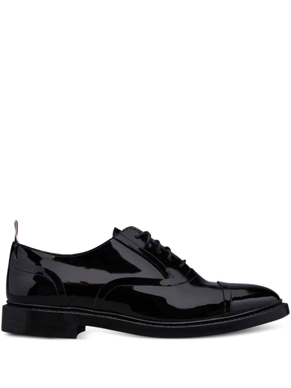 Thom Browne patent leather oxford shoes Black