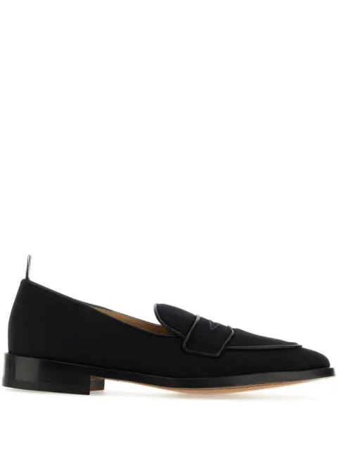 Thom Browne RWB-stripe canvas penny loafers