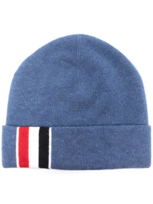 AFB logo-embroidered Striped Beanie - Farfetch