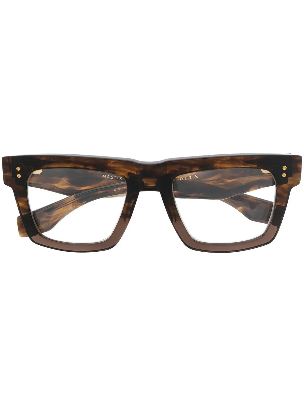 

Dita Eyewear Mastix square-frame glasses - Brown