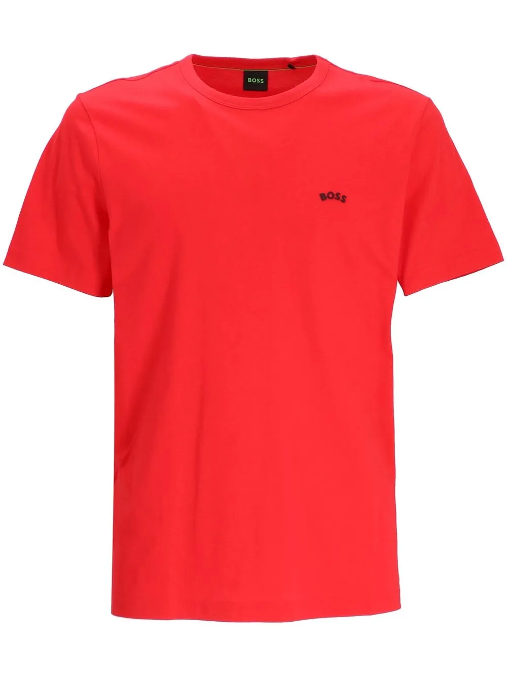 

BOSS playera con logo estampado y cuello redondo - Rojo