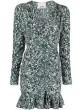 ISABEL MARANT Lara floral-print mini dress - Blue