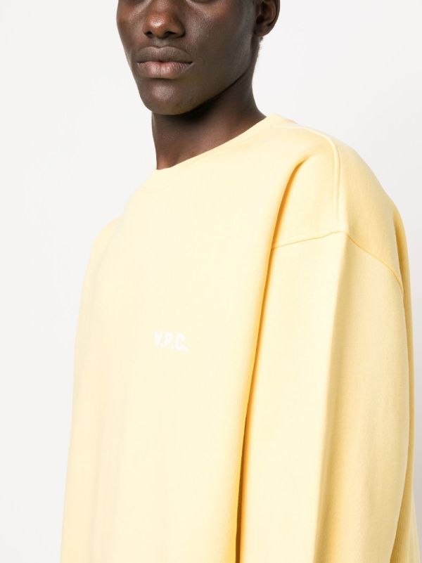 Oversized yellow 2025 crew neck