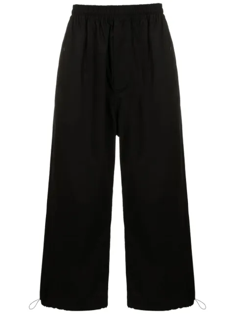 Àlg Calça wide leg com patch de logo