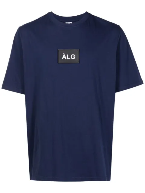 Àlg Camiseta de algodão com patch de logo