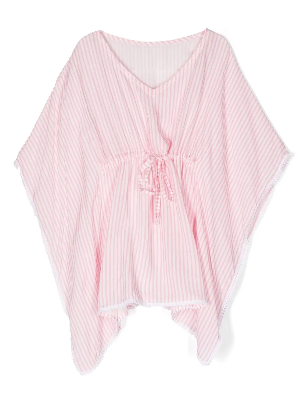 Lapin House striped bat-sleeve blouse - Pink