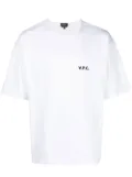 A.P.C. logo-print short-sleeve T-shirt - White
