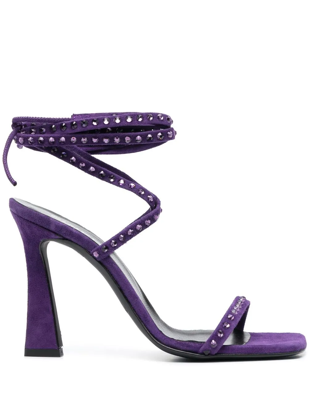 

PINKO Leonore 105mm stud-embellished sandals - Purple