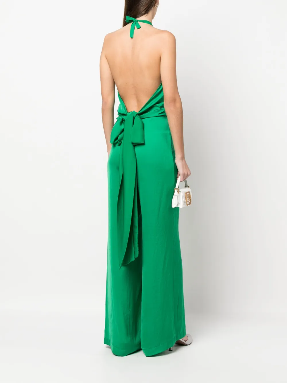 PINKO Jumpsuit met halternek - Groen