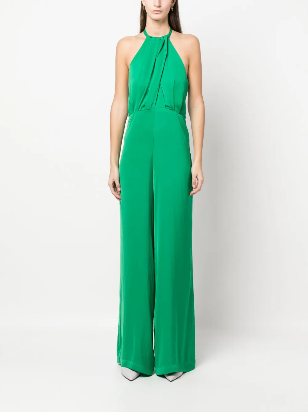 PINKO Halterneck Sleeveless Jumpsuit Farfetch