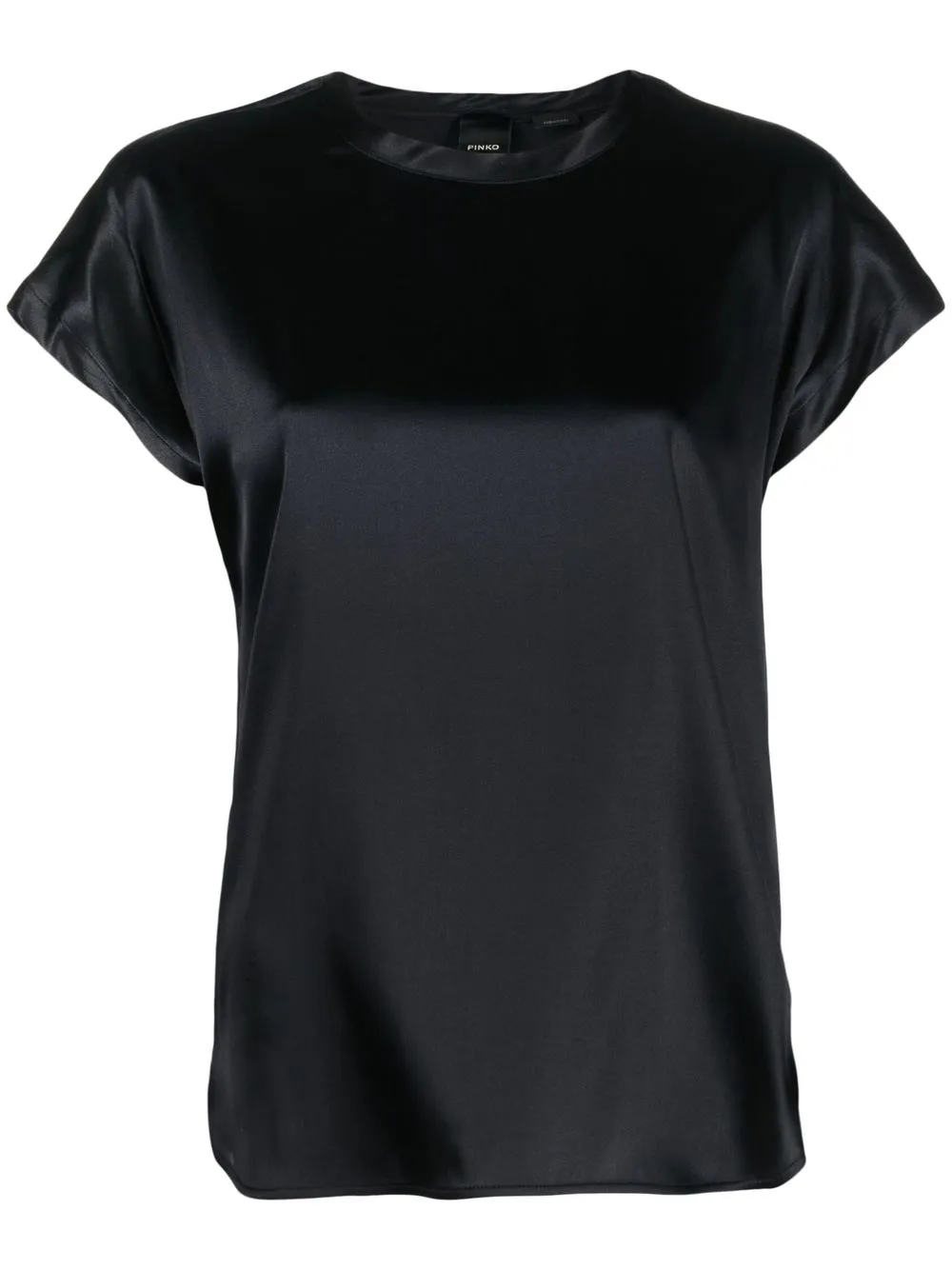 Shop Pinko Farida Short-sleeve Top In Black