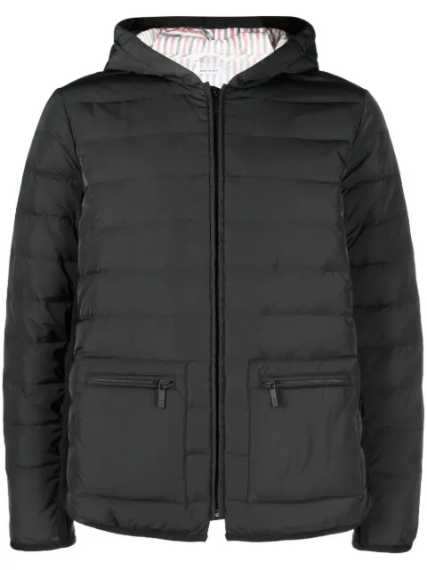 Thom Browne padded-design hooded jacket